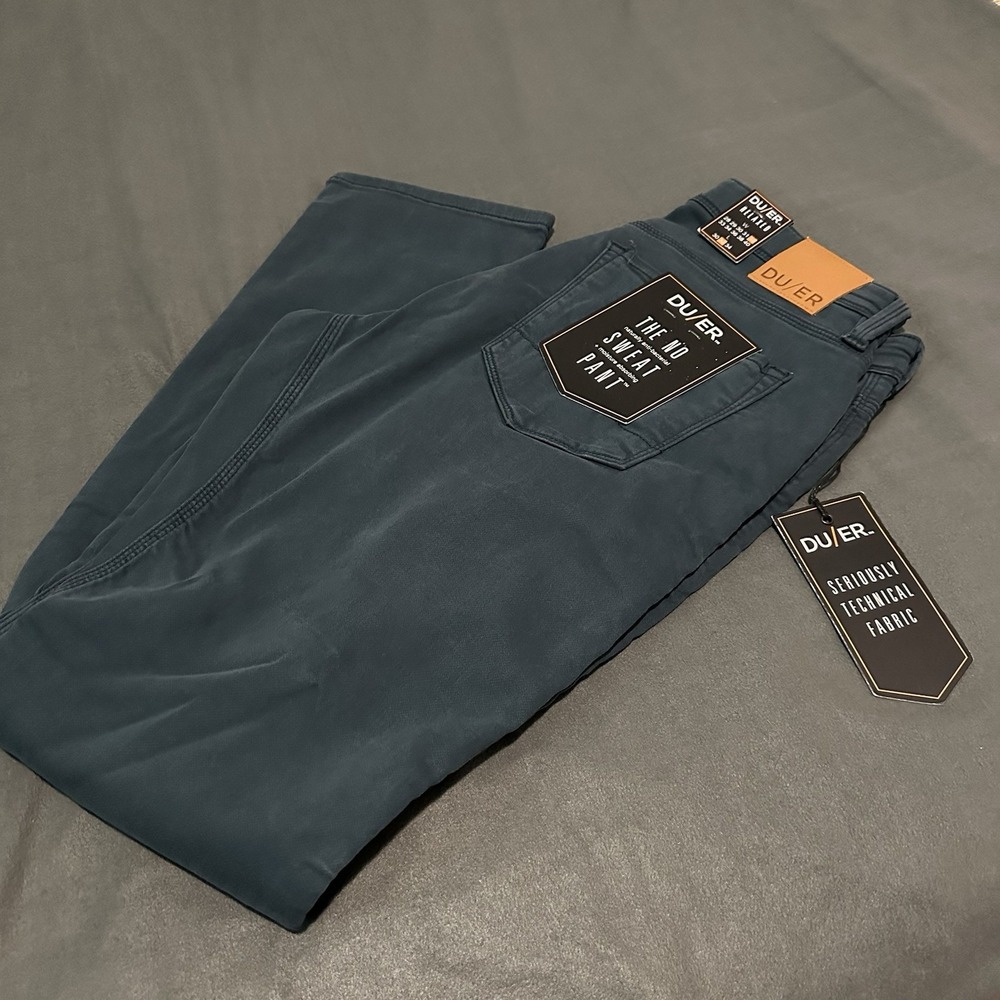 DUER Men's Navy Relaxed Fit Pants